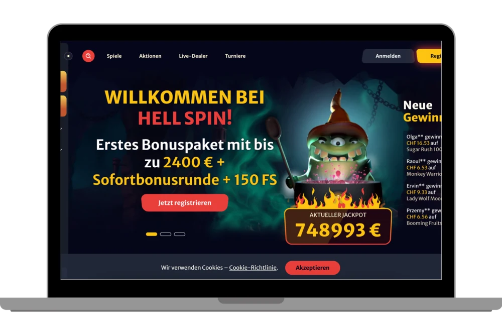 Erfahrungen mit dem Hellspin online Casino Bonus für die Schweiz.